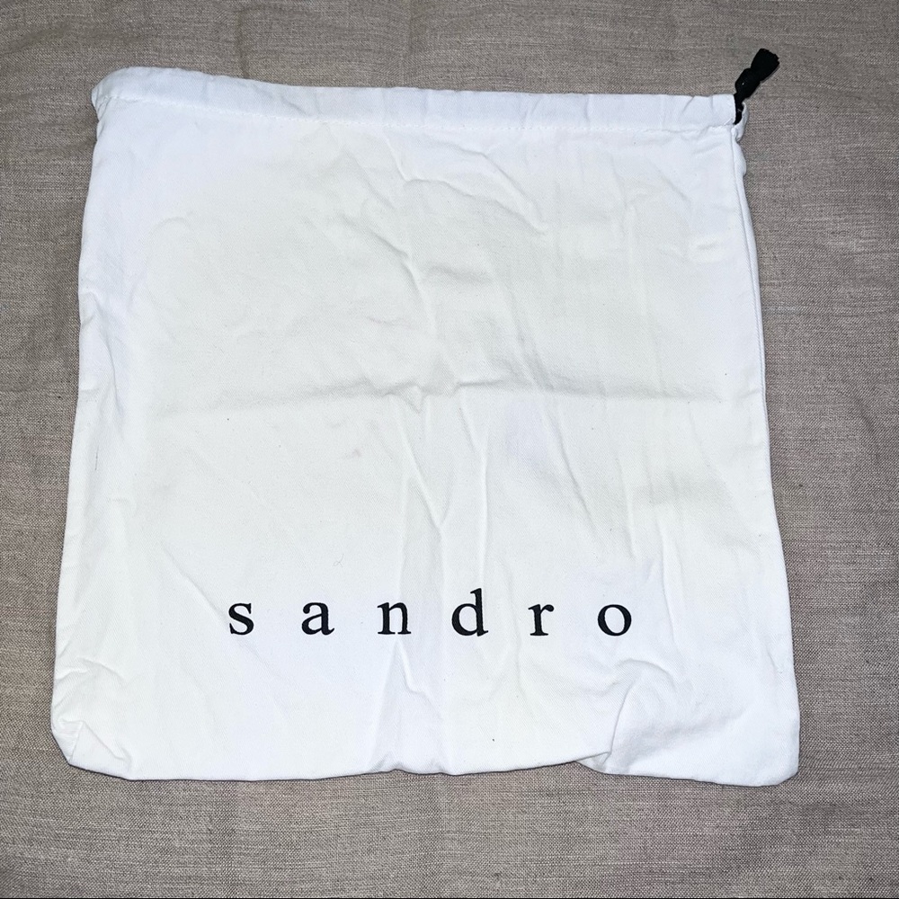 SANDRO Designer White Drawstring Dust Bag